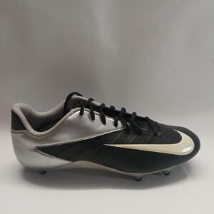 Nike Vapor Strike  Black and Silver Soccer Cleat